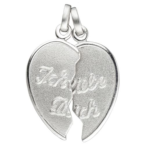 4061861058155 - Puzzle-Anhänger JOBO Partneranhänger Ich Liebe Dich silber (silber 925) Schmuckanhänger Silber 925 (Sterlingsilber) Silber 925 (Sterlingsilber) 925 Silber