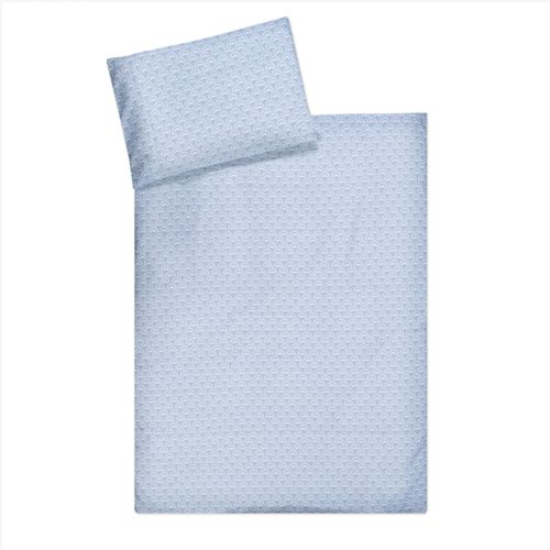 4009250107138 - Kinderbettwäsche JULIUS ZÖLLNER Wolkenbogen Bettwäsche Gr B L 100 cm x 135 cm 1 St 1 St Renforcé B L 40 cm x 60 cm blau