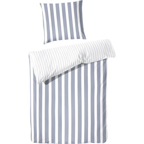 4002895112369 - Wendebettwäsche PRIMERA Delf Bettwäsche Gr B L 240 cm x 220 cm (1 St) B L 80 cm x 80 cm & 80 cm x 80 cm (2 St) Perkal blau Perkal-Bettwäsche mit Streifen 4002895112369 - Wendebettwäsche PRIMERA Delf Bettwäsche Gr B L 240 cm x 220 cm (1 St) B L 80 cm x 80 cm & 80 cm x 80 cm (2 St) Perkal blau Perkal-Bettwäsche mit Streifen
