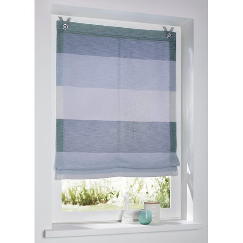 4016478974770 - Raffrollo HEINE HOME Raffrollos Gr 120 cm Ösen 100 cm blau (aqua) Raffrollos blickdicht 4016478974770 - Raffrollo HEINE HOME Raffrollos Gr 120 cm Ösen 100 cm blau (aqua) Raffrollos blickdicht