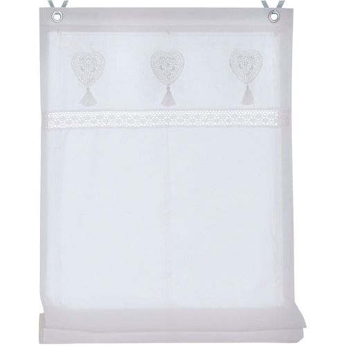 4016478154363 - Raffrollo HEINE HOME Raffrollos Gr 140 cm Ösen 100 cm weiß Raffrollos blickdicht 4016478154363 - Raffrollo HEINE HOME Raffrollos Gr 140 cm Ösen 100 cm weiß Raffrollos blickdicht