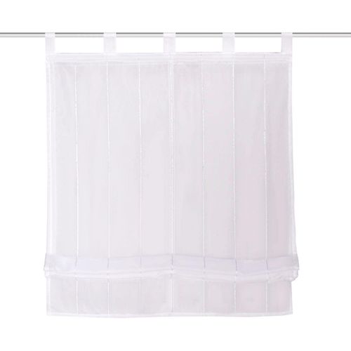 4056751483063 - Raffrollo HEINE HOME Raffrollos Gr 140 cm Schlaufen 80 cm weiß Raffrollos halbtransparent 4056751483063 - Raffrollo HEINE HOME Raffrollos Gr 140 cm Schlaufen 80 cm weiß Raffrollos halbtransparent