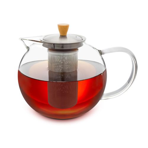 4270001364319 - Sencha Teekanne 18 l Edelstahl-Siebeinsatz Borosilikatglas Deckel