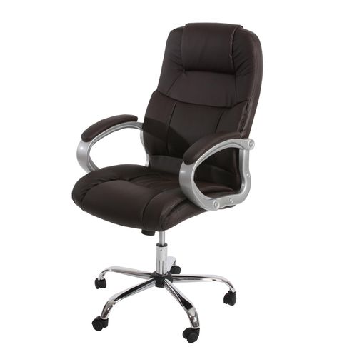 4052826155743 - Profi-Bürostuhl Chicago XXL Chefsessel Drehstuhl US-Version 150kg belastbar Kunstleder braun 4052826155743 - Profi-Bürostuhl Chicago XXL Chefsessel Drehstuhl US-Version 150kg belastbar Kunstleder braun
