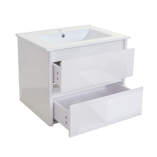 4057651189284 - Waschbecken + Unterschrank MCW-B19 Waschbecken Waschtisch Badezimmer hochglanz 50x60cm ~ weiß 4057651189284 - Waschbecken + Unterschrank MCW-B19 Waschbecken Waschtisch Badezimmer hochglanz 50x60cm ~ weiß
