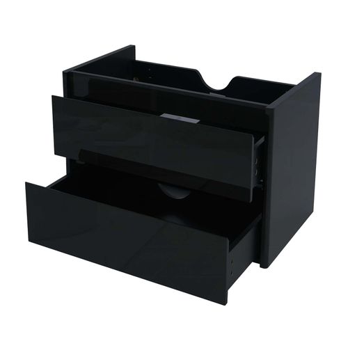 4057651522456 - Waschbeckenunterschrank MCW-B19 Waschtischunterschrank Waschtisch Badezimmer hochglanz Soft-Close 50x60cm ~ schwarz 4057651522456 - Waschbeckenunterschrank MCW-B19 Waschtischunterschrank Waschtisch Badezimmer hochglanz Soft-Close 50x60cm ~ schwarz