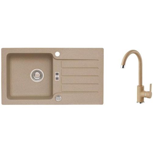 5902767626835 - Sets - Spüle-Set Niagara 30 und Armatur Tonia beige SETA152