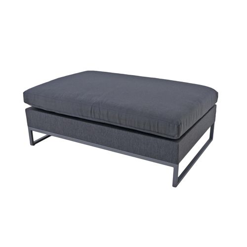 4041908123640 - Polsterhocker YARA Garten Möbel Lounge Hocker grau Garnitur Metall Outdoor