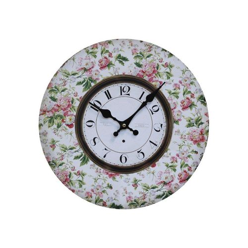 5712750369287 - Chic Antique Wanduhr Flower Power ∅ 34 cm 5712750369287 - Chic Antique Wanduhr Flower Power ∅ 34 cm