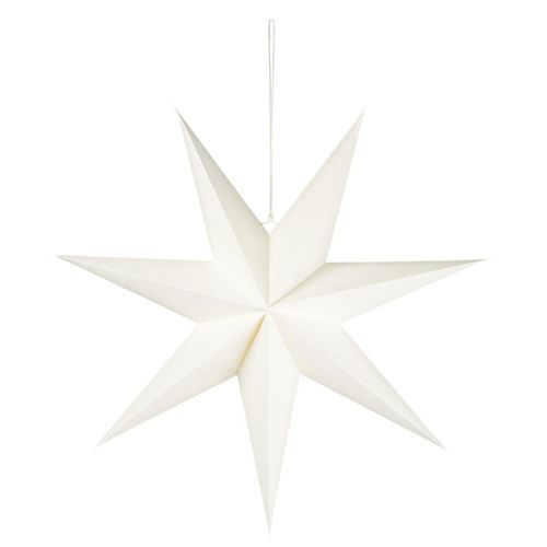 5709898353919 - Weihnachtsdeko Stern Stella aus Papier Ø 60 cm Weiß