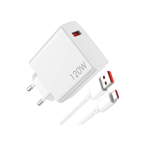 6941812714638 - 120W Combo weiß Smartphone-Ladegerät