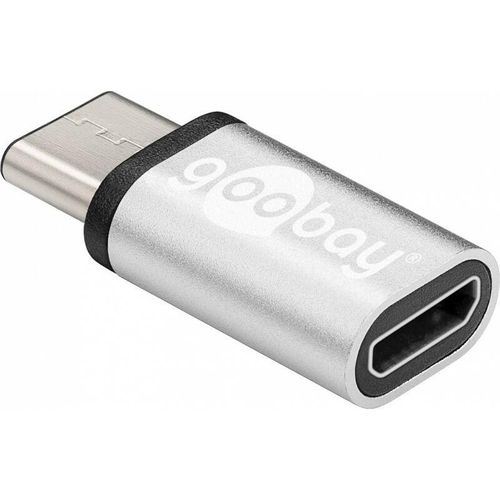 4040849566363 - GOOBAY 56636 - USB C Stecker auf USB 20 micro B Buchse silber