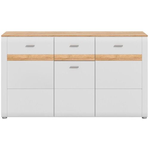 4066432016695 - Ebuy24 - Ashton Sideboard 3 Türen 1 Schublade matt hellgrauEiche dekor 4066432016695 - Ebuy24 - Ashton Sideboard 3 Türen 1 Schublade matt hellgrauEiche dekor