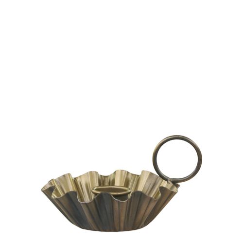 5712750325047 - Chic Antique Kammerleuchter mit Rillen antik messing H6 L105 B95 cm