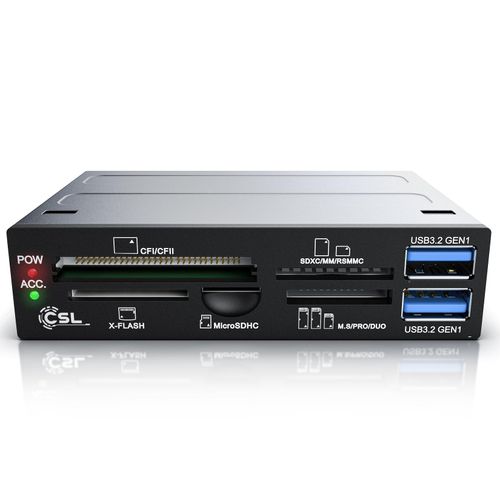4251259178842 - CSL 35 Multi-Frontpanel Cardreader mit USB 30 für SD SDXC microSD microSDHC M2 CF MMC MS XD 4251259178842 - CSL 35 Multi-Frontpanel Cardreader mit USB 30 für SD SDXC microSD microSDHC M2 CF MMC MS XD