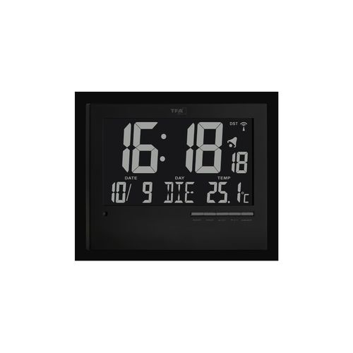 4009816025623 - 0 x 18 TFA® digitale Funkwanduhr 604508 schwarz Kunststoff 230 x 185 cm 604508 4009816025623
