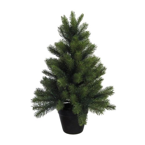 4003529080160 - Künstlicher Weihnachtsbaum CREATIV DECO Weihnachtsdeko aussen künstlicher Christbaum Tannenbaum Weihnachtsbäume Gr Höhe 60 cm grün Weihnachtsbaum Weihnachtsdekoration Kunstweihnachtsbäume Künstliche Weihnachtsbäume mit schwarzem Kunststoff-Topf