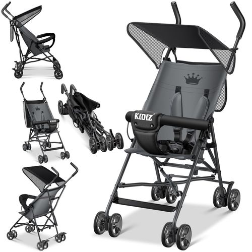 4260729114099 - KIDIZ® Kinderwagen CITY Buggy Kinderbuggy klappbar Sportwagen Faltbar 360° 4-Zoll-Räder Inkl Sonnen- und Regenverdeck zusammenklappbar 5-Punkt-Sicherheitsgurt ab 6 Monate 4260729114099 - KIDIZ® Kinderwagen CITY Buggy Kinderbuggy klappbar Sportwagen Faltbar 360° 4-Zoll-Räder Inkl Sonnen- und Regenverdeck zusammenklappbar 5-Punkt-Sicherheitsgurt ab 6 Monate