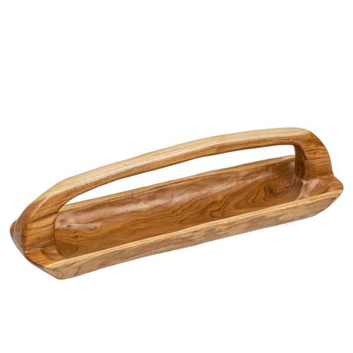 4250243558127 - riess-ambiente Holzschale BALI - Massivholz 60cm Teakholz mit Griff natürliche Maserung handmade 4250243558127 - riess-ambiente Holzschale BALI - Massivholz 60cm Teakholz mit Griff natürliche Maserung handmade
