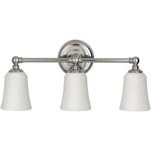 5024005224112 - Feiss FE-HUGOLAKE3BATH Wandleuchte Huguenot Lake 3xG9 LED 3W Stahl chrom poliert Opalglas H248cm B533cm IP44 3000K dimmbar