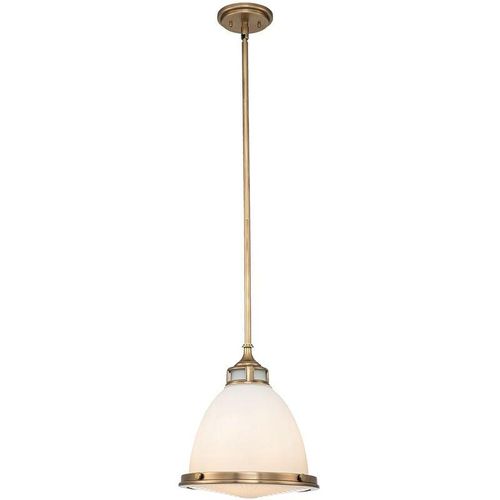 5024005000044 - Hk-amelia-p-m-hb Hängeleuchte Amelia E27 100W Stahl Heritage Messing Glas H42-110cm Ø324cm dimmbar höhenverstellbar - Hinkley