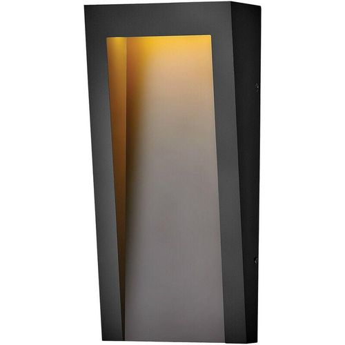 5024005232001 - Hk-taper-m-tbk Wandleuchte Taper 8W led IP44 witterungsbeständiger Verbundwerkstoff Glas schwarz strukturiert B178cm Ø178cm - Hinkley