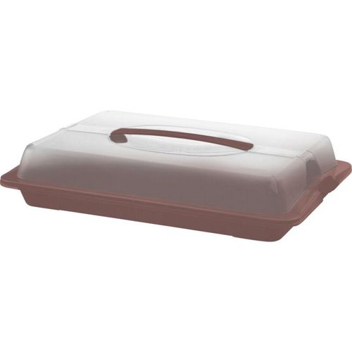 7610859261618 - Partybutler john medium iron rot Kuchentransportbox - Rotho