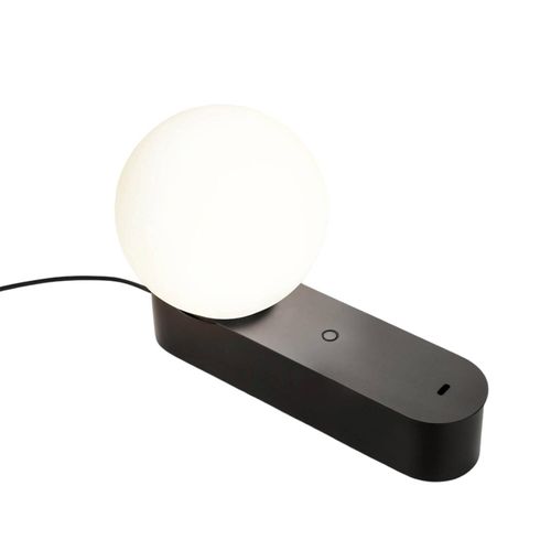 8445386798936 - LED-Tischlampe Perlina schwarz Länge 228 cm