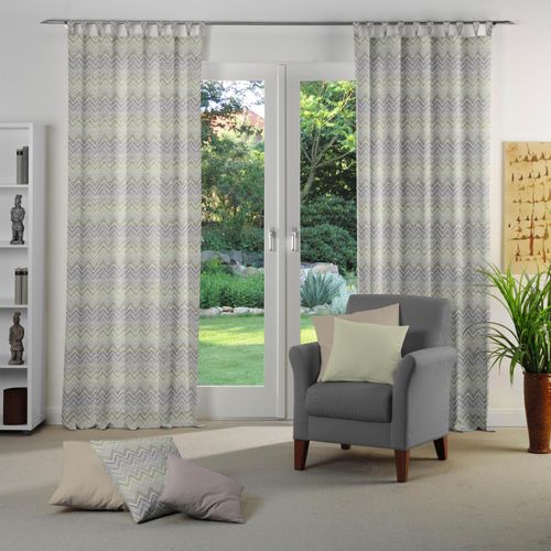 4004567230814 - Vorhang WIRTH Benewitz Gr 1 grün (lindgrün) B65cm H125cm Jacquard Baumwolle Polyester Gardinen