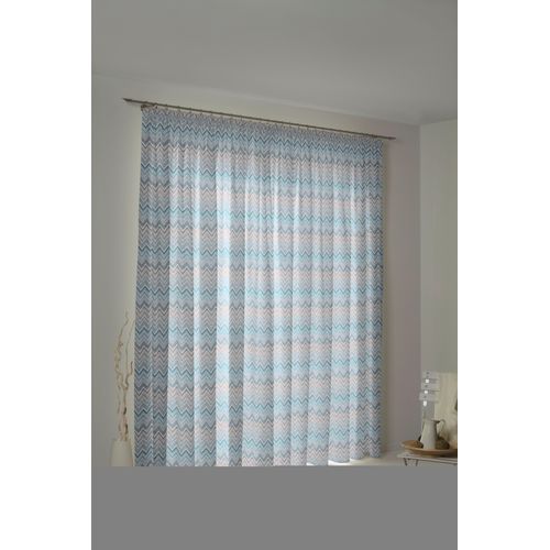 4004567231064 - Vorhang WIRTH Benewitz Gardinen Gr 125 cm Kräuselband 65 cm blau Kräuselband Gardine