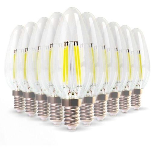 3700710833116 - Arum Lighting - Packung mit 10 LED-Lampen E14 Flame Filament 6W Eq 60W warmweiß 2700K