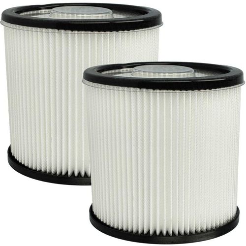 4065705729560 - 2x Staubsaugerfilter kompatibel mit Scheppach NTS20 NTS16 Staubsauger - HEPA-Filter Schwarz Weiß - Vhbw