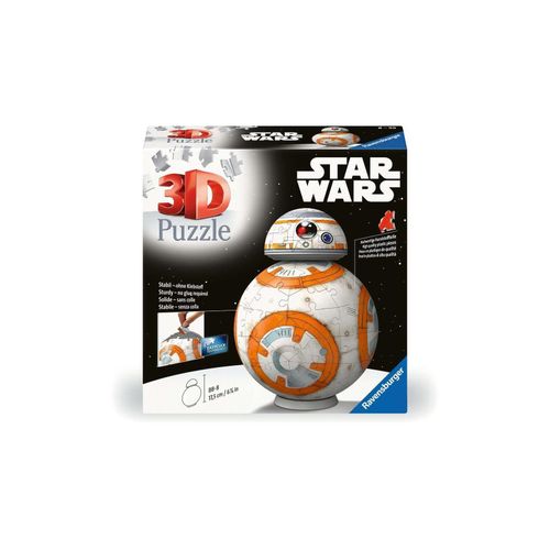 4005556115785 - Ravensburger 3D Puzzle 11578 - Star Wars BB8 - Astromech-Druide aus Episode VII VIII und IX als dreidimensionaler Puzzle-Ball - ideales Geschenk für große und kleine Star Wars Fans 4005556115785 - Ravensburger 3D Puzzle 11578 - Star Wars BB8 - Astromech-Druide aus Episode VII VIII und IX als dreidimensionaler Puzzle-Ball - ideales Geschenk für große und kleine Star Wars Fans