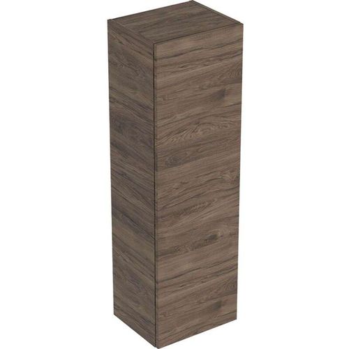 4025416432340 - Geberit Smyle Square Mittelhochschrank 500361 36x118x299cm mit 1 Tür Farbe Nussbaum hickory  Melamin Holzstruktur - 500361JR1