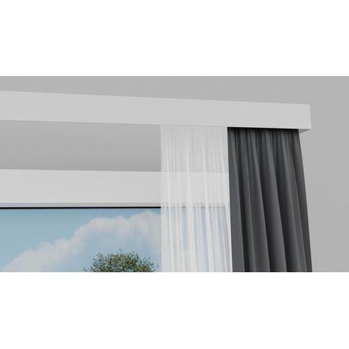 4042627466964 - Innenlaufschiene INDEKO Stockholm Gardinenstangen Gr L 400 cm 1 St 2 läufig weiß Gardinenschienen