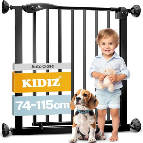 4255598319720 - Türschutzgitter ✓ Absperrgitter ✓ Treppengitter ✓ Kindergitter Gitter Haustier 88 - 101 cm schwarz +14 - Kidiz 4255598319720 - Türschutzgitter ✓ Absperrgitter ✓ Treppengitter ✓ Kindergitter Gitter Haustier 88 - 101 cm schwarz +14 - Kidiz