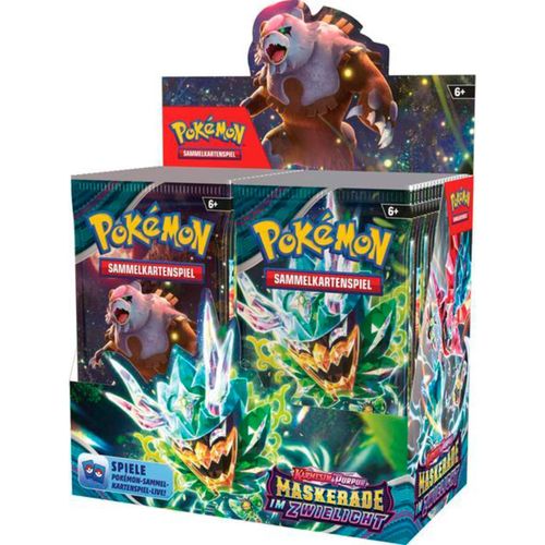 0820650468780 - Pokemon Sammelkarten Pokémon-TCG Karmesin & Purpur - Maskerade im Zwielicht Booster Display
