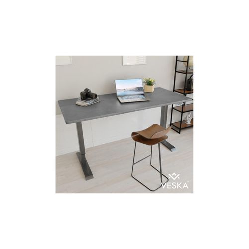 4054748017192 - VESKA Höhenverstellbarer Schreibtisch (140 x 70 cm) - Sitz- & Stehpult - Bürotisch Elektrisch Höhenverstellbar mit Touchscreen & Stahlfüßen - Anthrazit Anthrazit dunkel 4054748017192 - VESKA Höhenverstellbarer Schreibtisch (140 x 70 cm) - Sitz- & Stehpult - Bürotisch Elektrisch Höhenverstellbar mit Touchscreen & Stahlfüßen - Anthrazit Anthrazit dunkel
