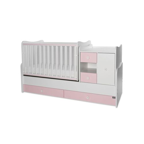 3800166104959 - Babybett Jugendbett 3 in 1 Mini Max umbaubar für 2 Kinder gleichzeitig pink 3800166104959 - Babybett Jugendbett 3 in 1 Mini Max umbaubar für 2 Kinder gleichzeitig pink