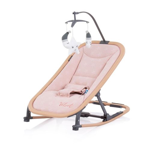 3800931053796 - Babywippe Velvet faltbar Spielbogen Holzoptik Sicherheitsgurt bis 9 kg rosa 3800931053796 - Babywippe Velvet faltbar Spielbogen Holzoptik Sicherheitsgurt bis 9 kg rosa