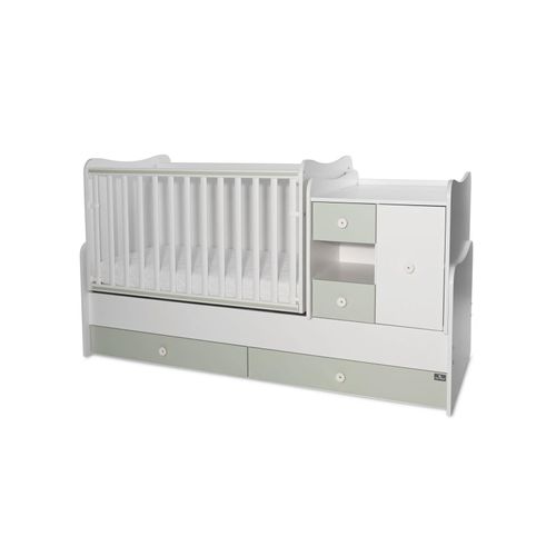 3800166104973 - Babybett Jugendbett 3 in 1 Mini Max umbaubar für 2 Kinder gleichzeitig grün 3800166104973 - Babybett Jugendbett 3 in 1 Mini Max umbaubar für 2 Kinder gleichzeitig grün