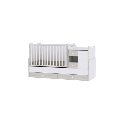 3800151985686 - Babybett Jugendbett 3 in 1 Mini Max umbaubar für 2 Kinder gleichzeitig hellgrau 3800151985686 - Babybett Jugendbett 3 in 1 Mini Max umbaubar für 2 Kinder gleichzeitig hellgrau