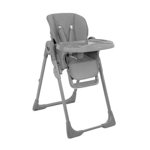 3800171200127 - Kikkaboo Kinderhochstuhl Comfy höhenverstellbar Gurt Doppeltablett klappbar grau 3800171200127 - Kikkaboo Kinderhochstuhl Comfy höhenverstellbar Gurt Doppeltablett klappbar grau