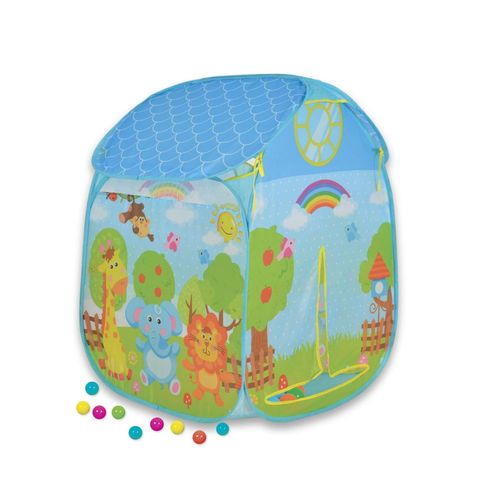 3801005600397 - Kinderspielzelt Zoo 995-5001C Spielhaus Bällebad 50 bunte Spielbälle blau