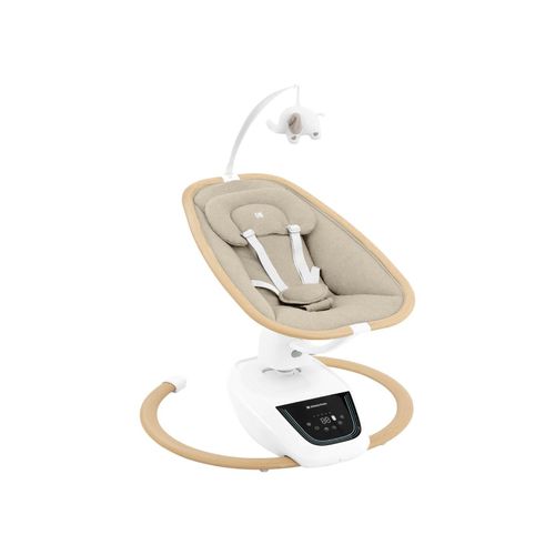 3800171210393 - Kikkaboo Babywippe BeMoove elektrisch Moskitonetz Fernbedienung Melodien Timer beige