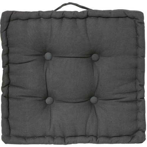 3560238537947 - Atmosphera Créateur Dintérieur - Bodenkissen dunkelgrau 40 × 40 cm