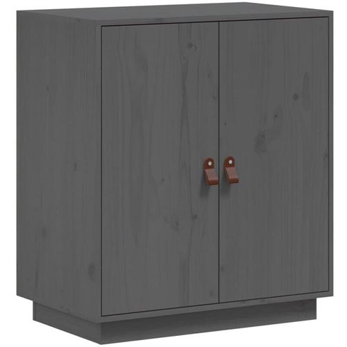 8720287205128 - SideboardKommode Grau 655x40x75 cm Massivholz Kiefer vidaXL