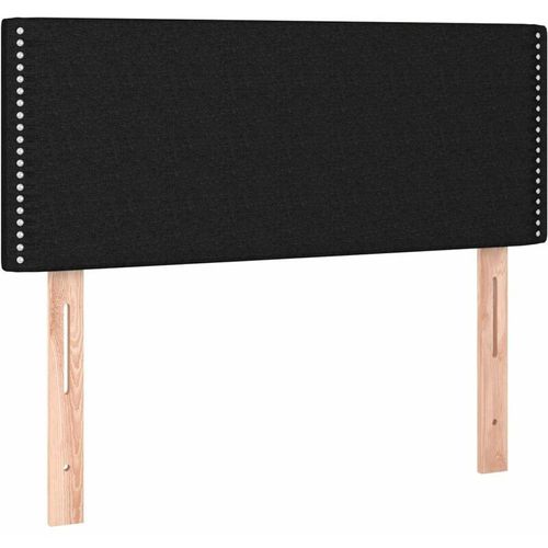 8720287281009 - Bonnevie - led KopfteilBetthaupt Schwarz 90x5x78 88 cm Stoff vidaXL