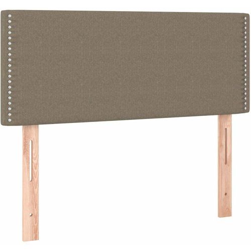 8720287281023 - Bonnevie - led KopfteilBetthaupt Taupe 90x5x78 88 cm Stoff vidaXL