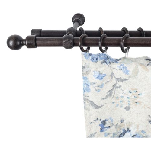 5949127114328 - Gardinenstange Giro Gardinenstangen Gr L 320cm 2 läufig grau (wengefarben)